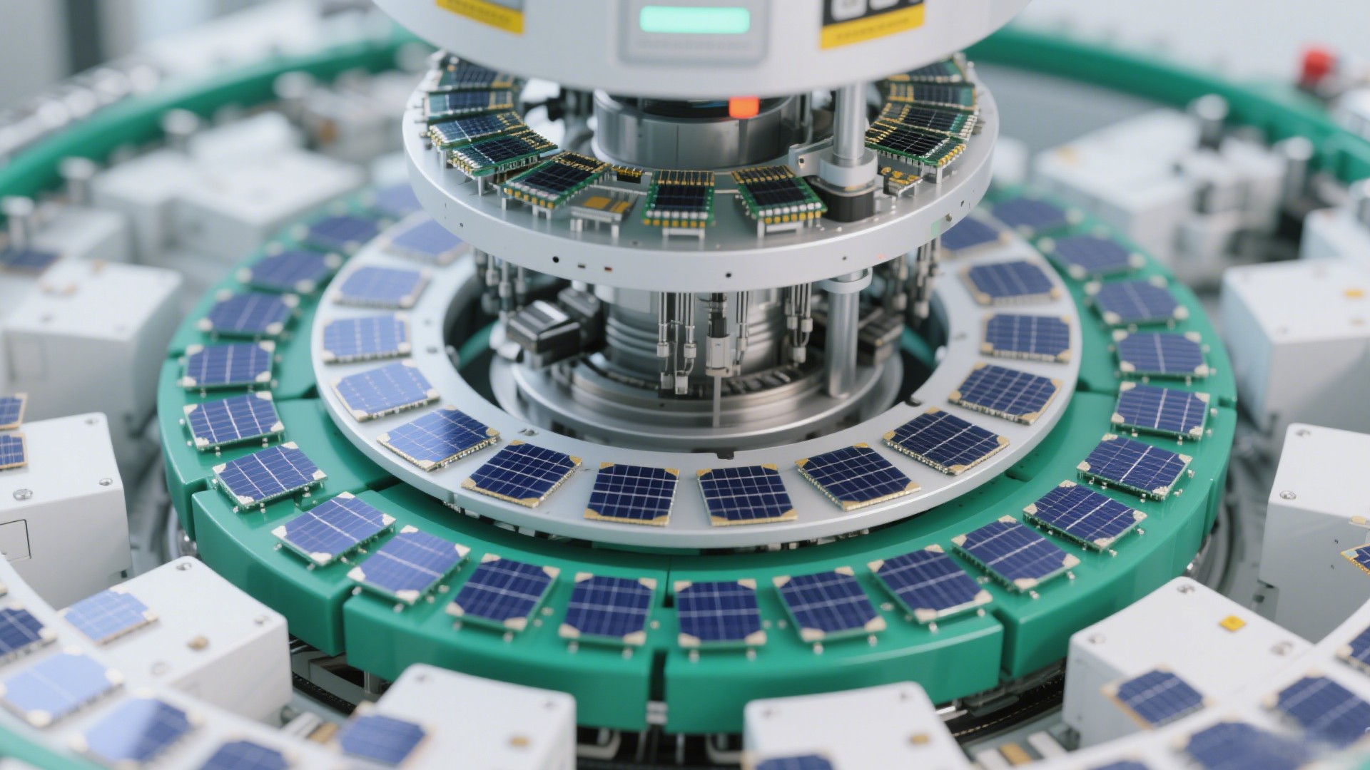 pv solar cells under test